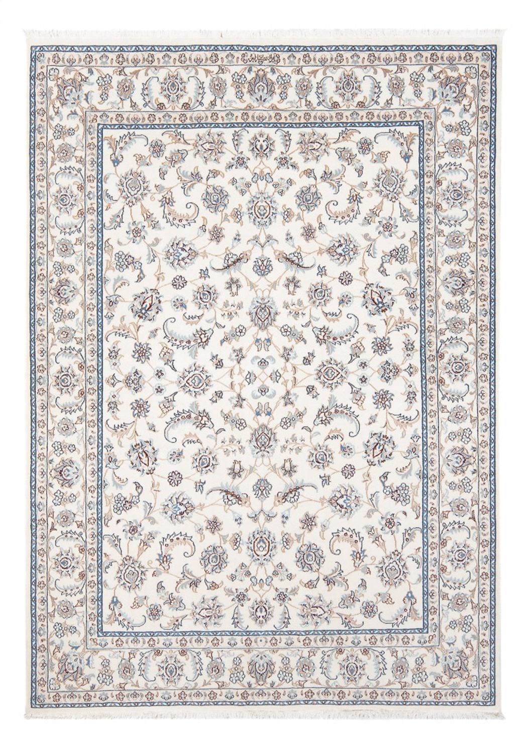 Persisk tæppe - Nain - Premium - 201 x 150 cm - creme