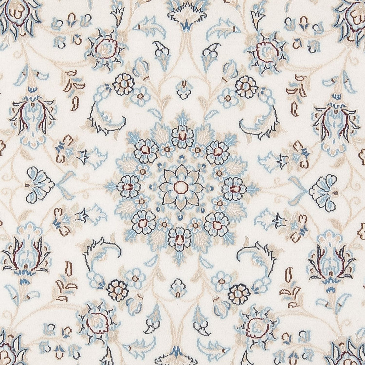 Persisk tæppe - Nain - Premium rundt - 149 x 149 cm - creme