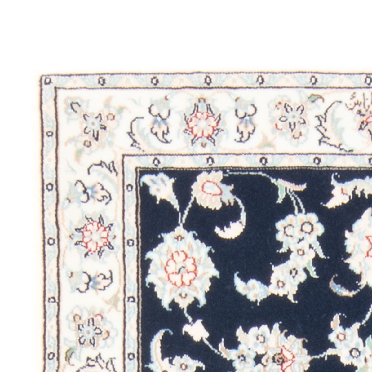 Løber Persisk tæppe - Nain - Royal - 203 x 80 cm - mørkeblå