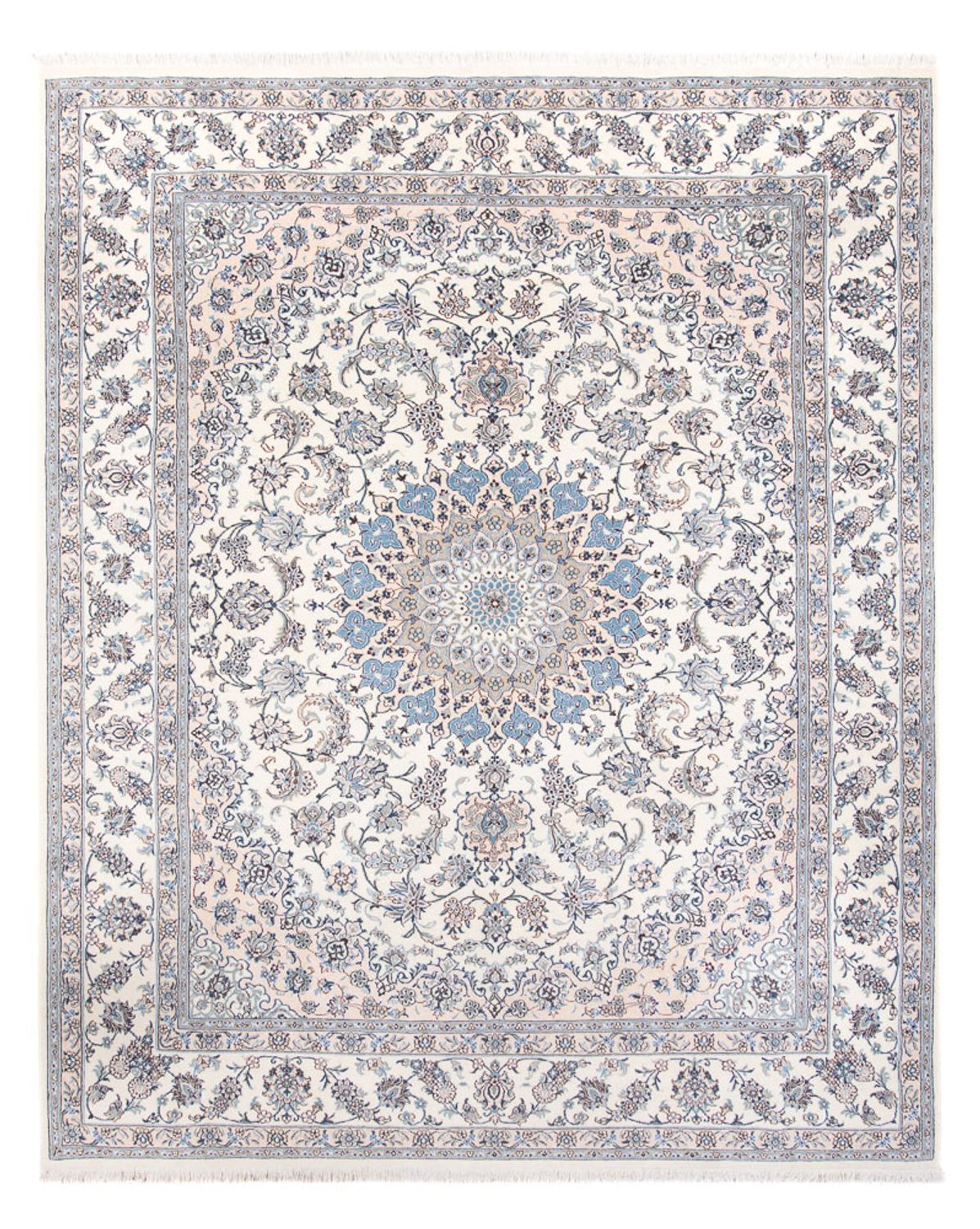 Persisk tæppe - Nain - 385 x 290 cm - creme