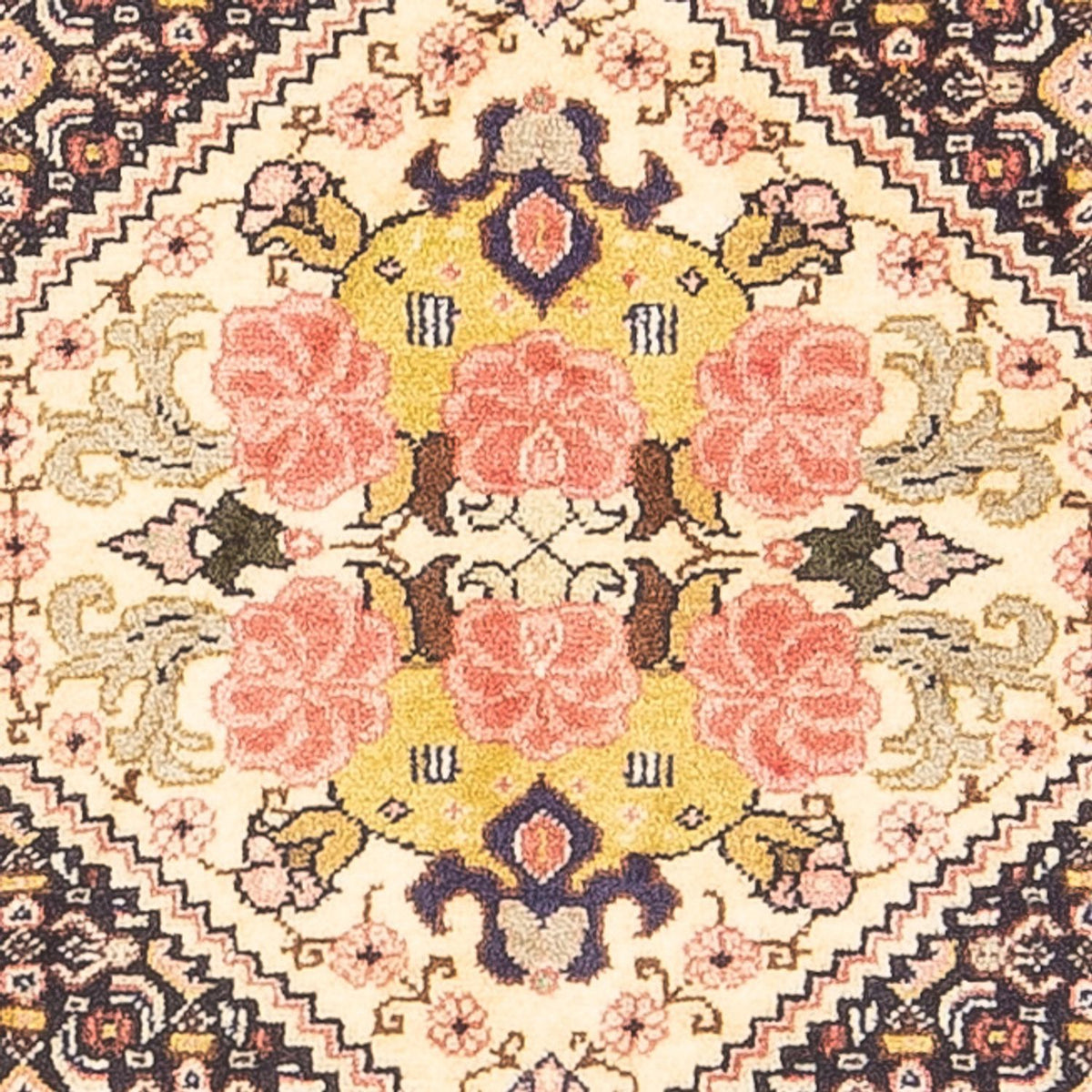 Persisk tæppe - Classic - 98 x 74 cm - mørkeblå