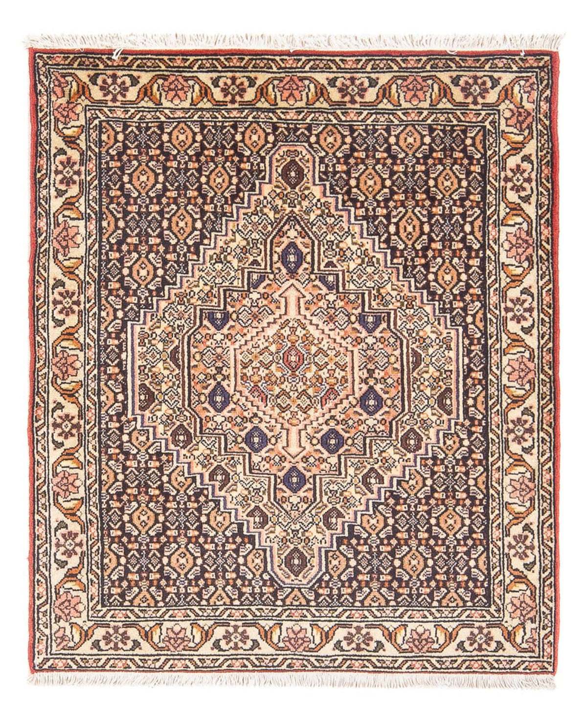 Persisk tæppe - Classic - 98 x 75 cm - mørkeblå