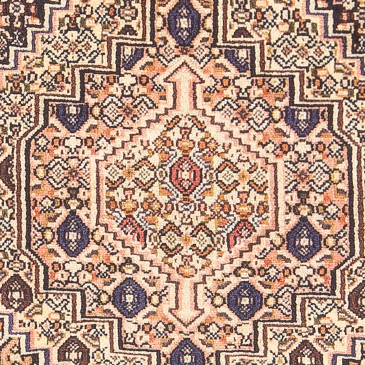 Persisk tæppe - Classic - 98 x 75 cm - mørkeblå