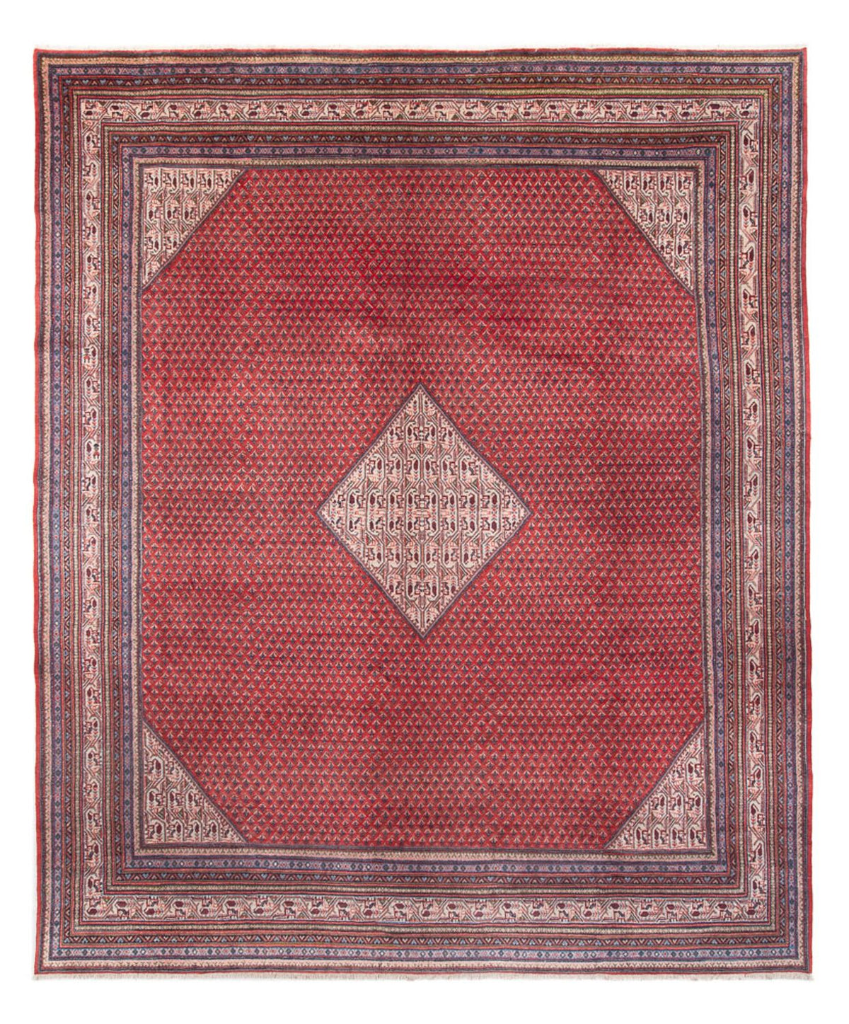 Persisk tæppe - Mir - 380 x 297 cm - rød