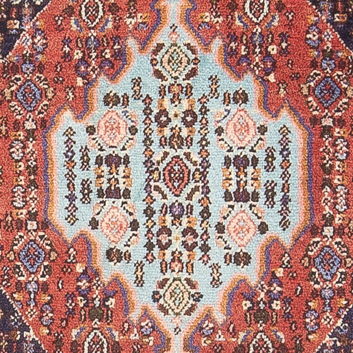 Persisk tæppe - Classic - 96 x 70 cm - mørkeblå