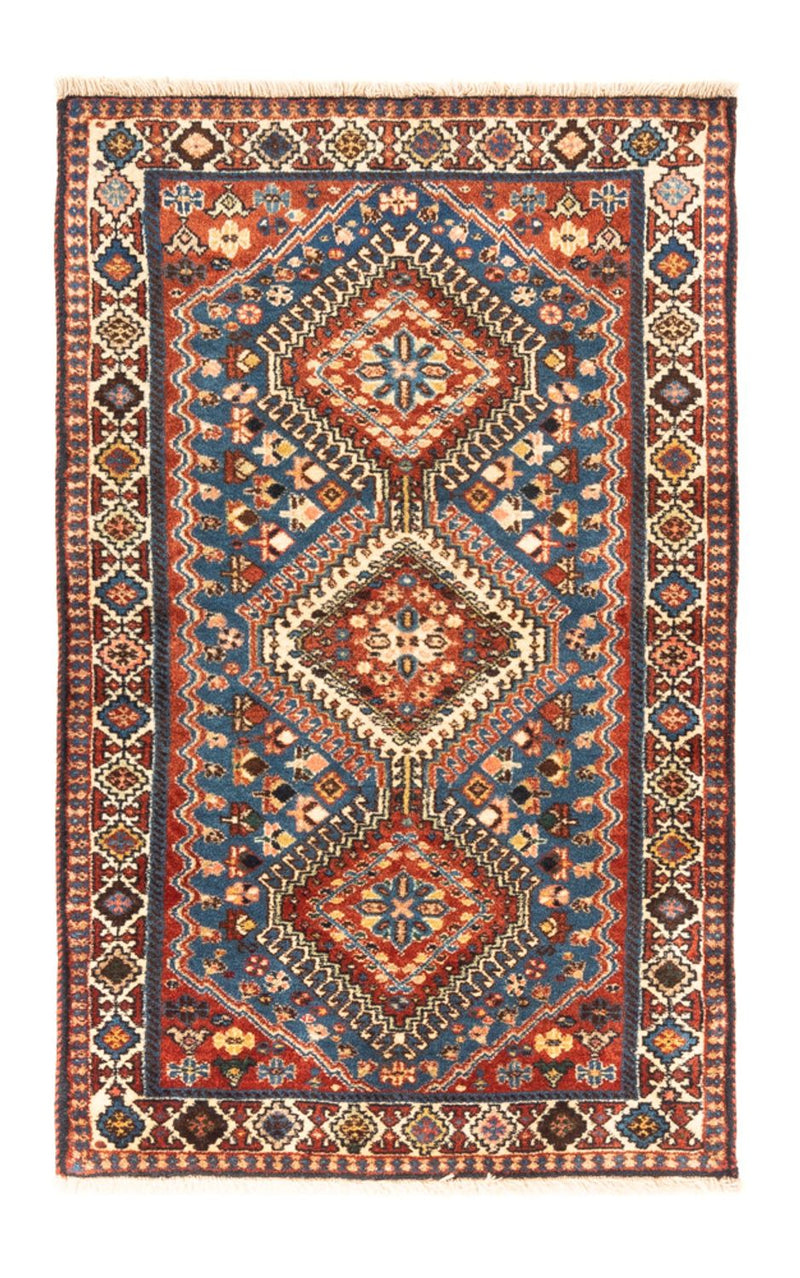 Persisk tæppe - Nomadisk - 122 x 75 cm - blå