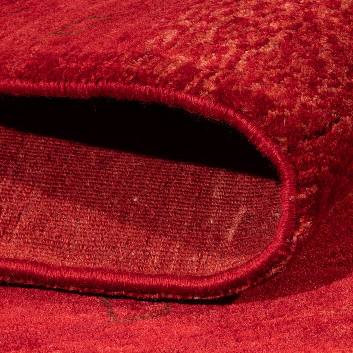 Gabbeh-tæppe - Persisk - 183 x 152 cm - rød