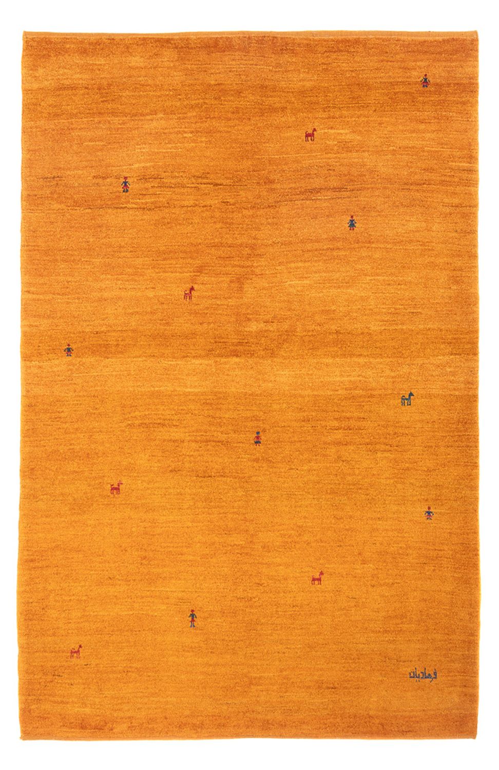 Gabbeh-tæppe - Persisk - 202 x 140 cm - orange