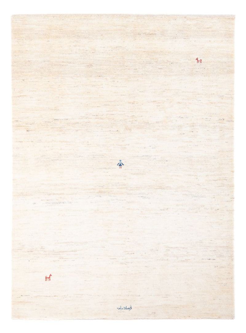 Gabbeh-tæppe - Persisk - 190 x 151 cm - beige