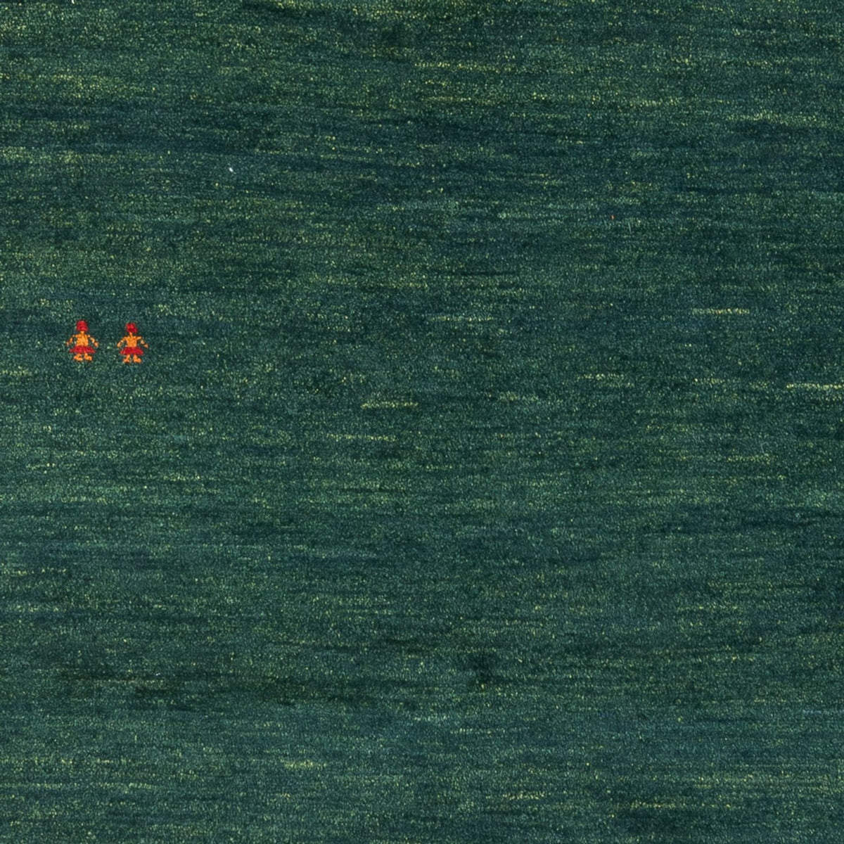 Gabbeh-tæppe - Persisk - 205 x 140 cm - mørkegrøn