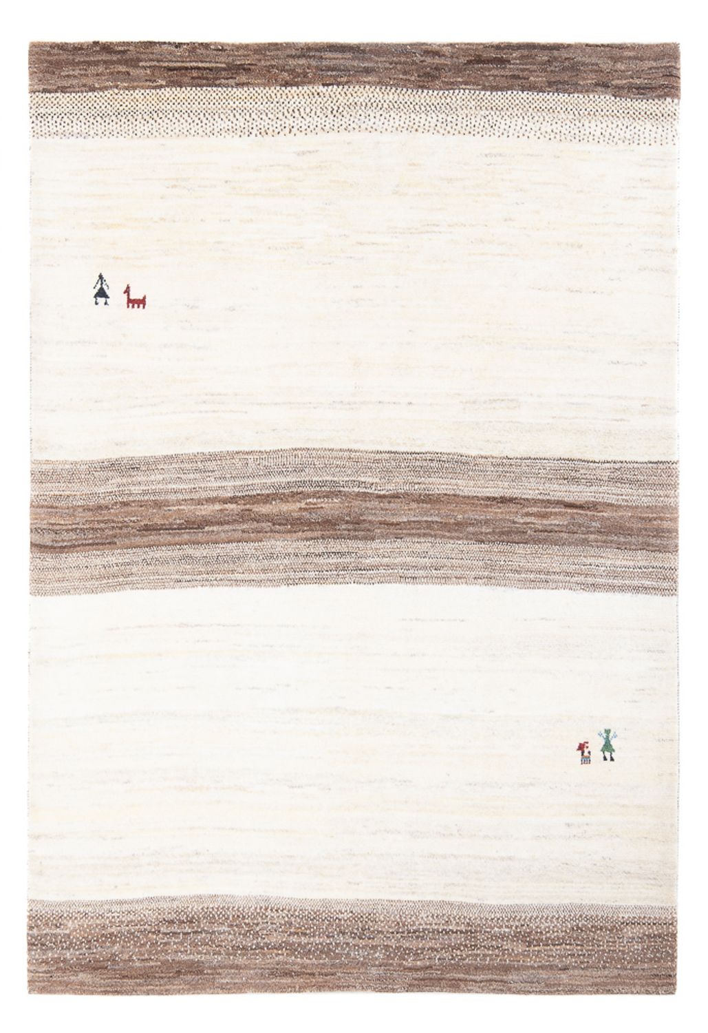 Gabbeh-tæppe - Persisk - 205 x 147 cm - flerfarvet