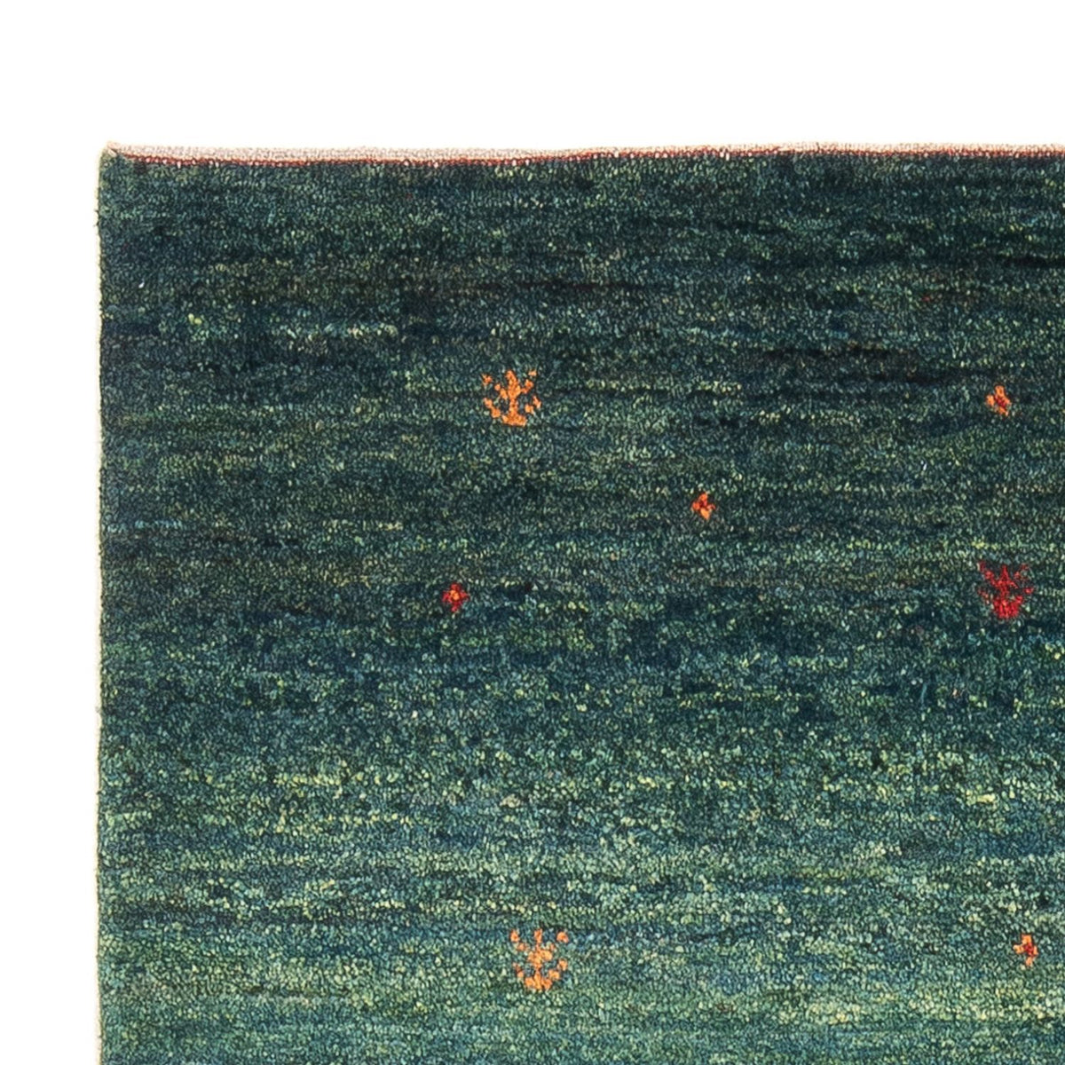 Gabbeh-tæppe - Persisk - 152 x 100 cm - mørkegrøn