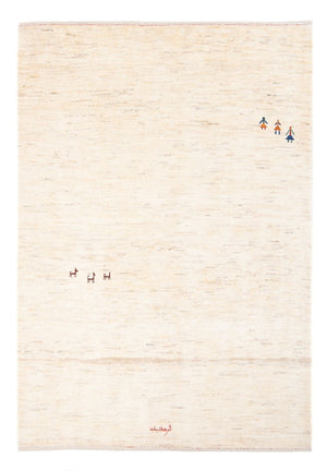 Gabbeh-tæppe - Persisk - 188 x 140 cm - beige