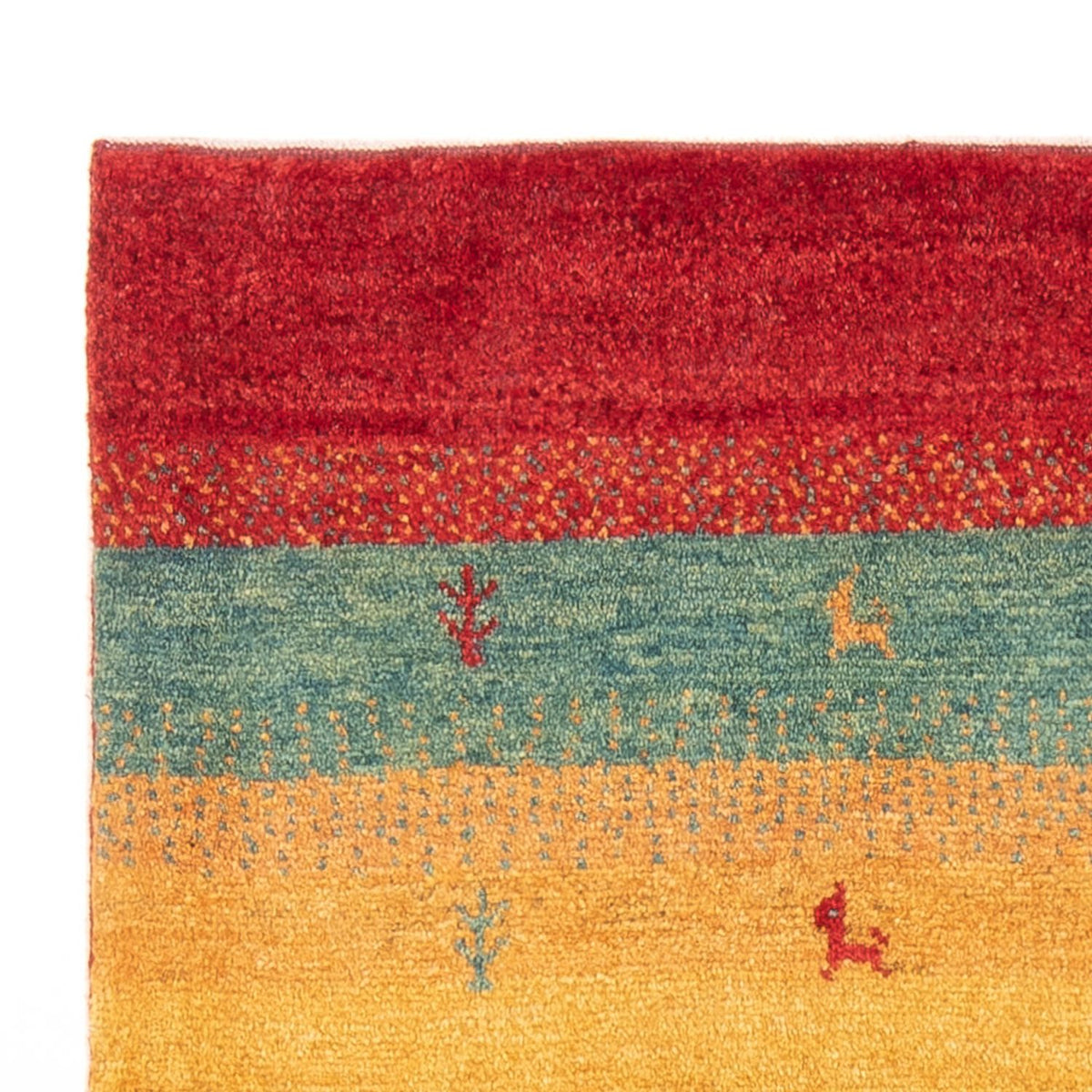 Gabbeh-tæppe - Persisk - 151 x 104 cm - flerfarvet