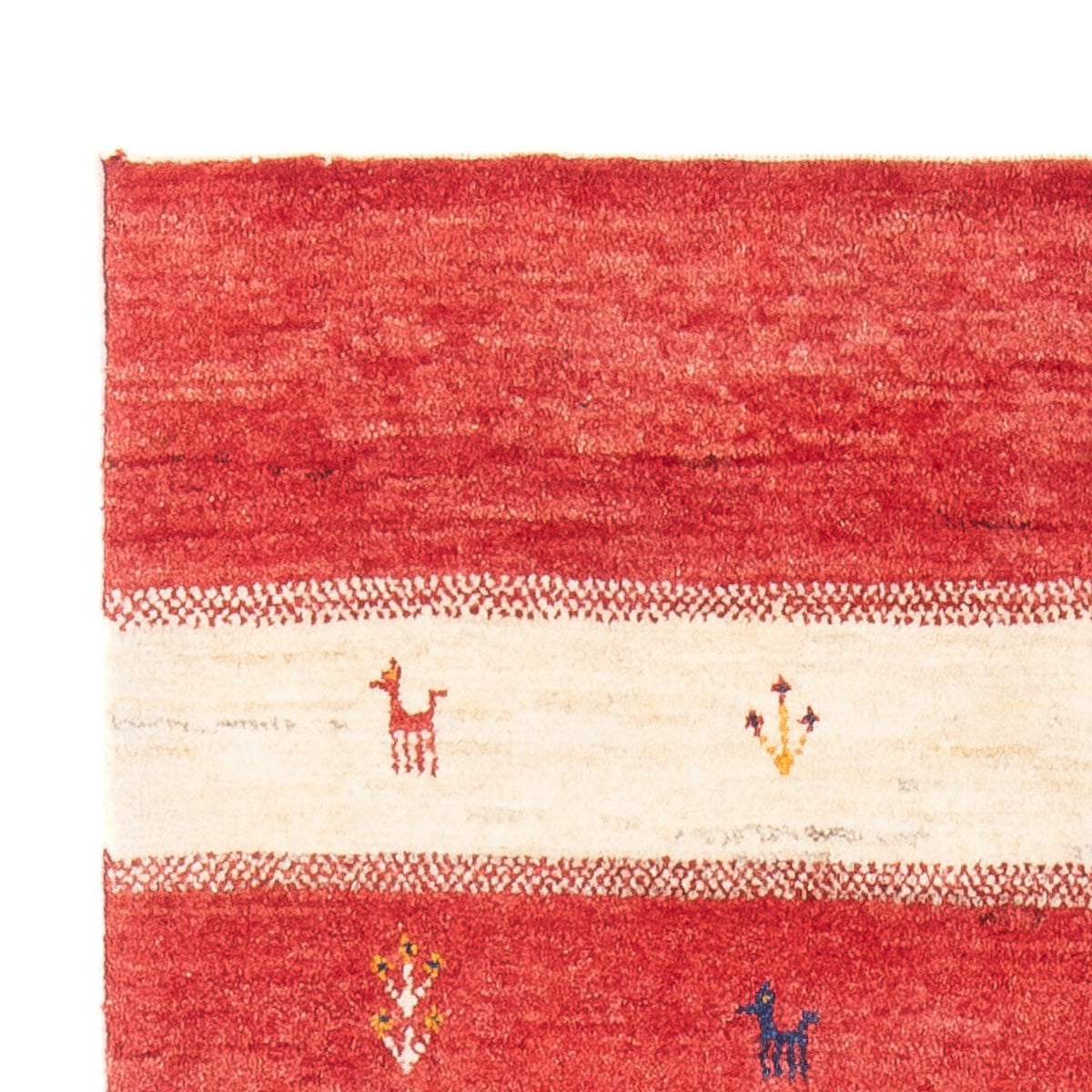 Gabbeh-tæppe - Persisk - 143 x 80 cm - flerfarvet