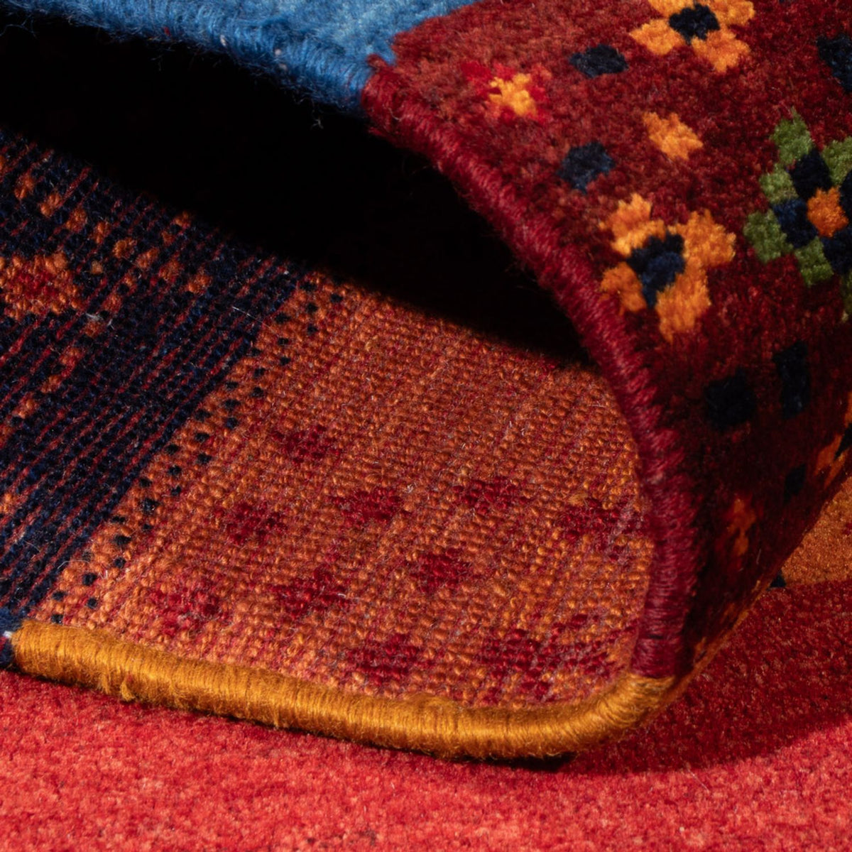 Gabbeh-tæppe - Persisk - 192 x 134 cm - flerfarvet