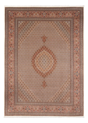 Persisk tæppe - Tabriz - 349 x 254 cm - lys brun