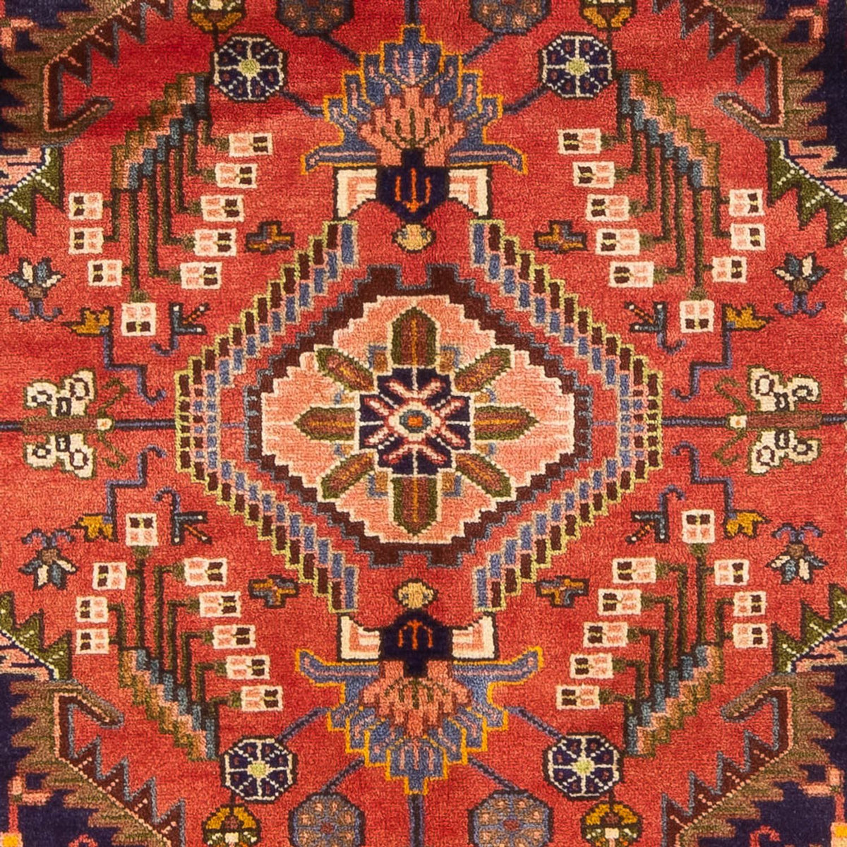 Persisk tæppe - Nomadisk - 222 x 140 cm - rød