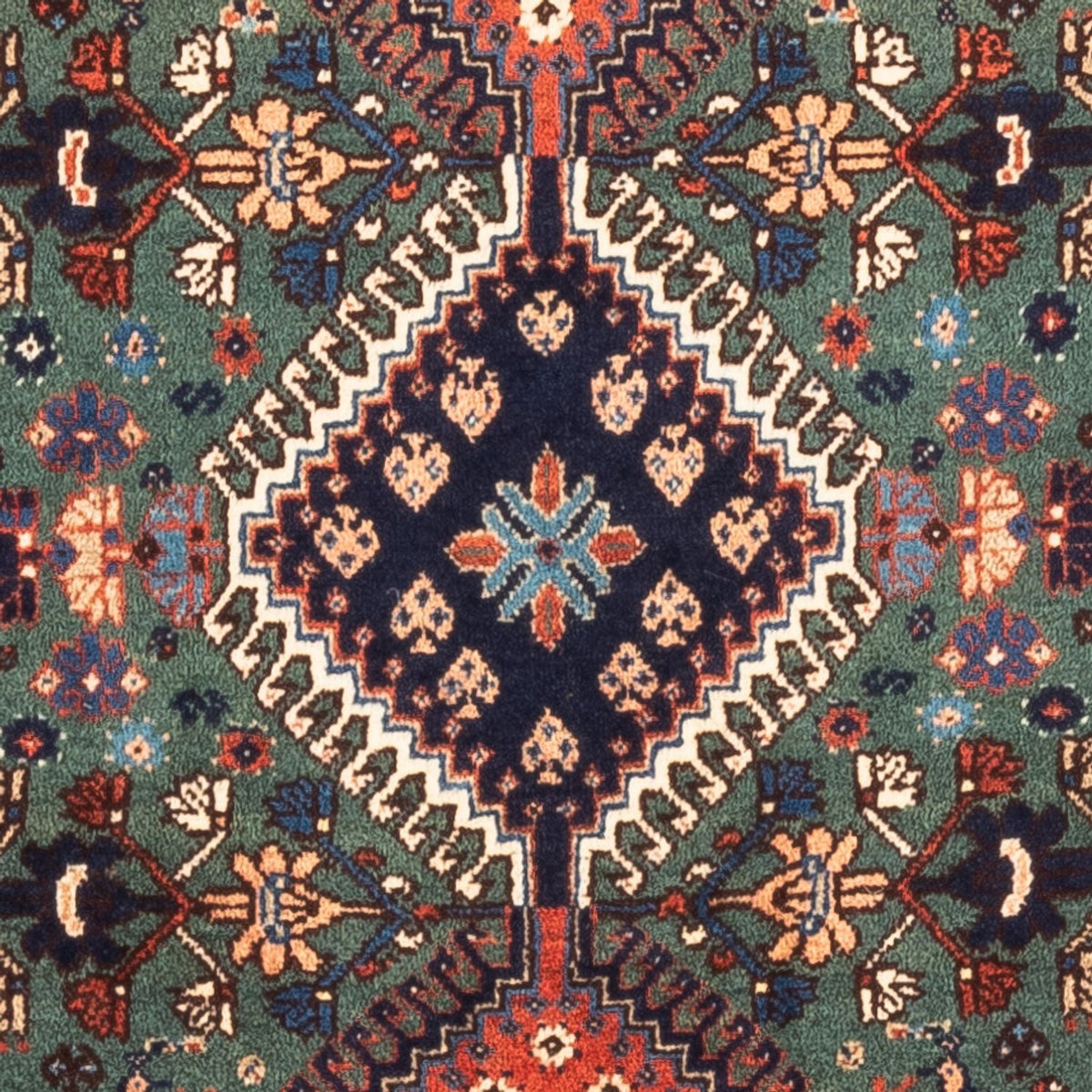 Persisk tæppe - Nomadisk - 130 x 80 cm - grøn