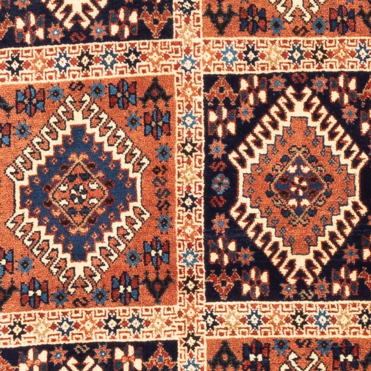 Persisk tæppe - Nomadisk - 128 x 80 cm - flerfarvet