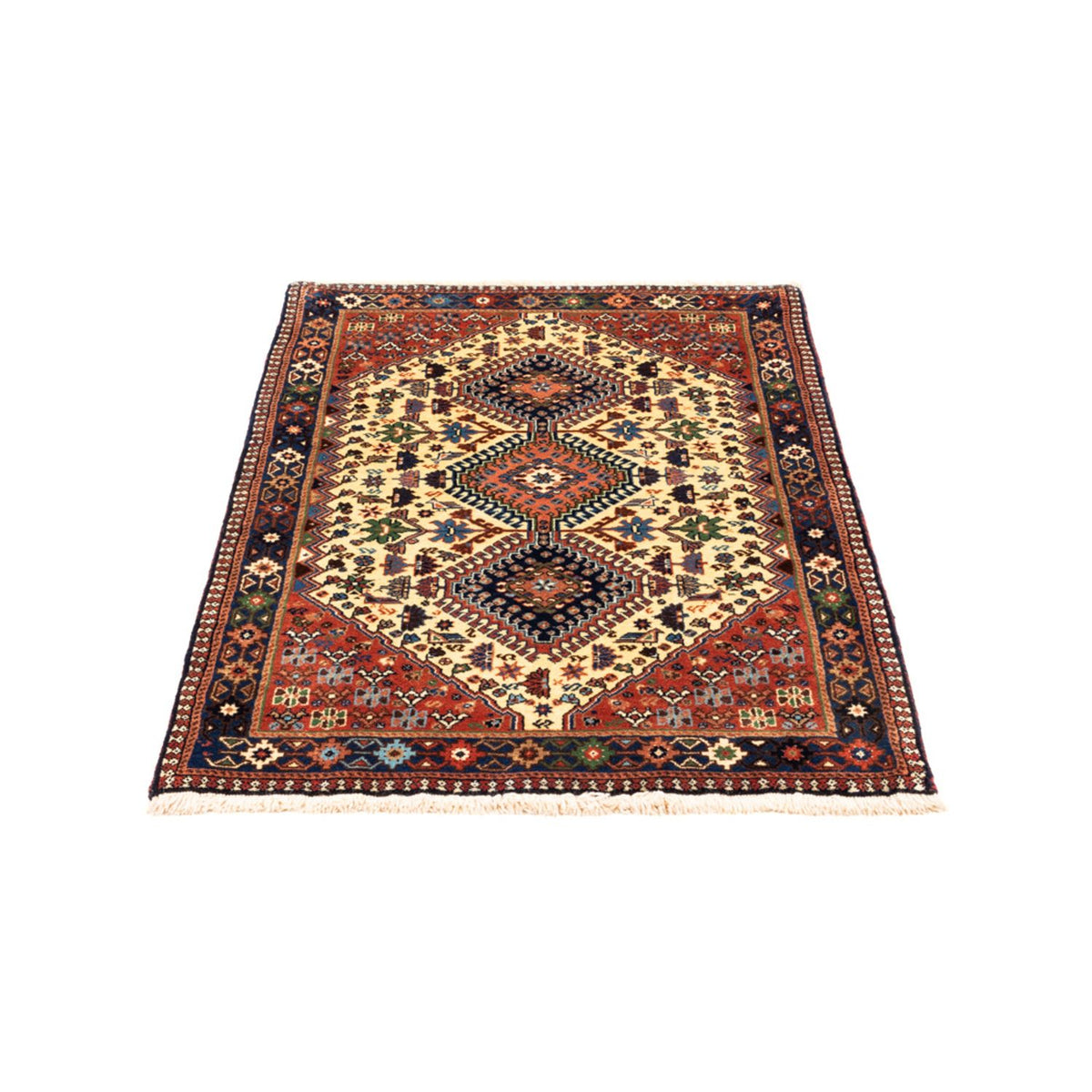 Persisk tæppe - Nomadisk - 130 x 80 cm - creme