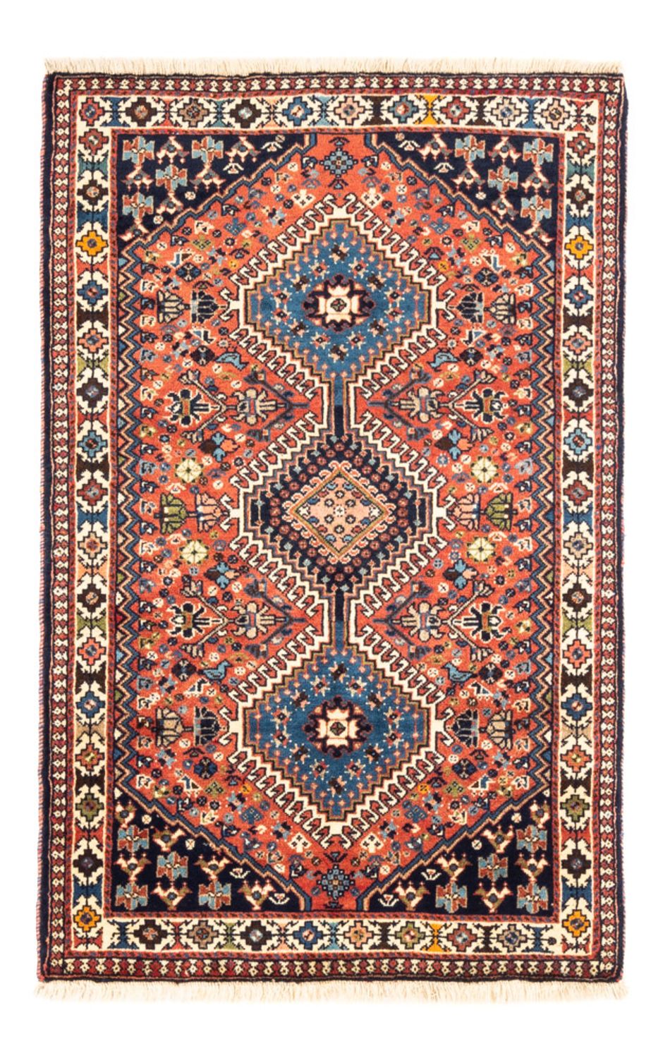 Persisk tæppe - Nomadisk - 123 x 80 cm - rød