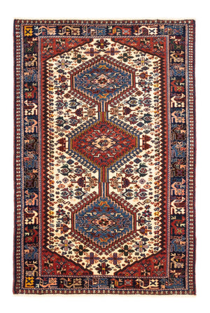 Persisk tæppe - Nomadisk - 122 x 83 cm - creme