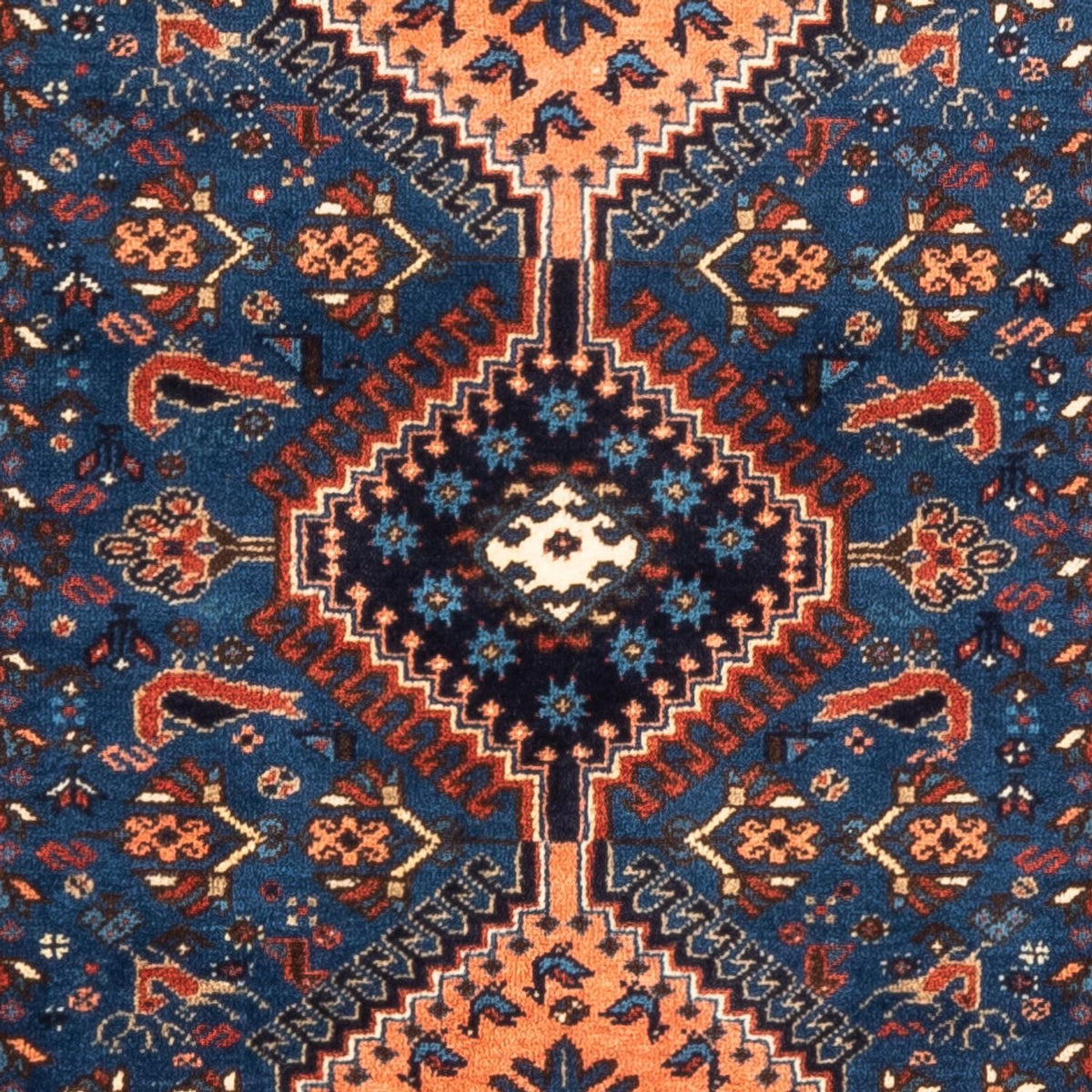 Persisk tæppe - Nomadisk - 127 x 83 cm - blå