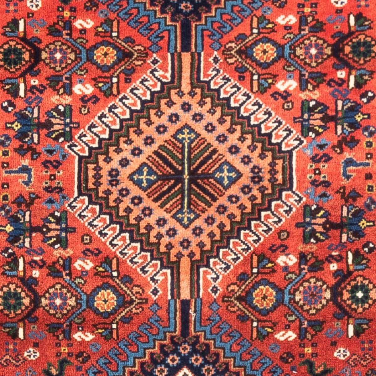 Persisk tæppe - Nomadisk - 124 x 80 cm - rød