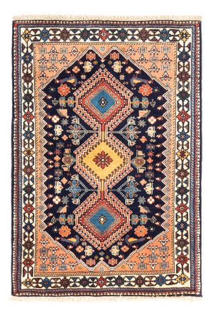Persisk tæppe - Nomadisk - 120 x 84 cm - mørkeblå