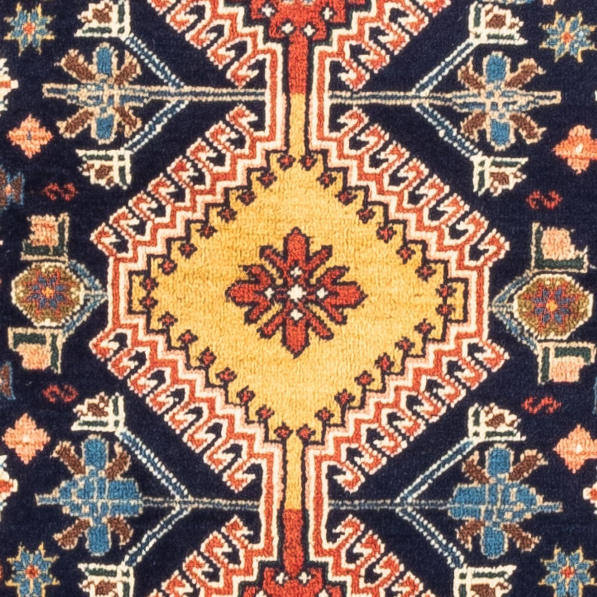 Persisk tæppe - Nomadisk - 120 x 84 cm - mørkeblå