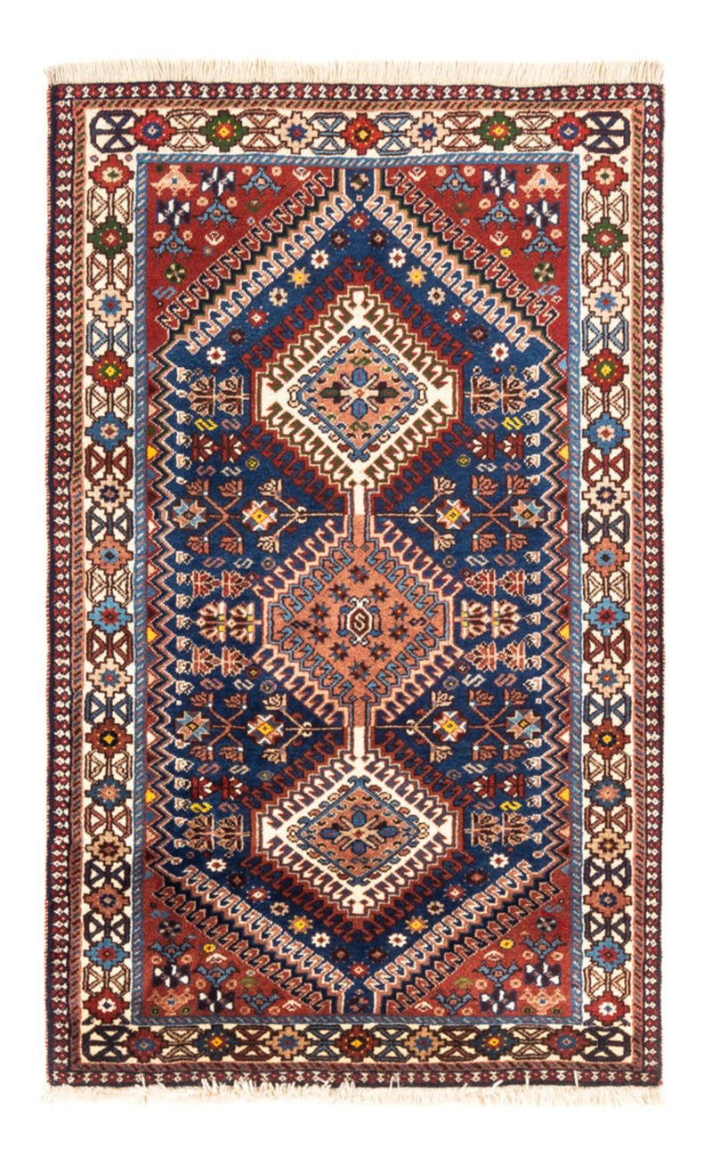 Persisk tæppe - Nomadisk - 133 x 82 cm - mørkeblå