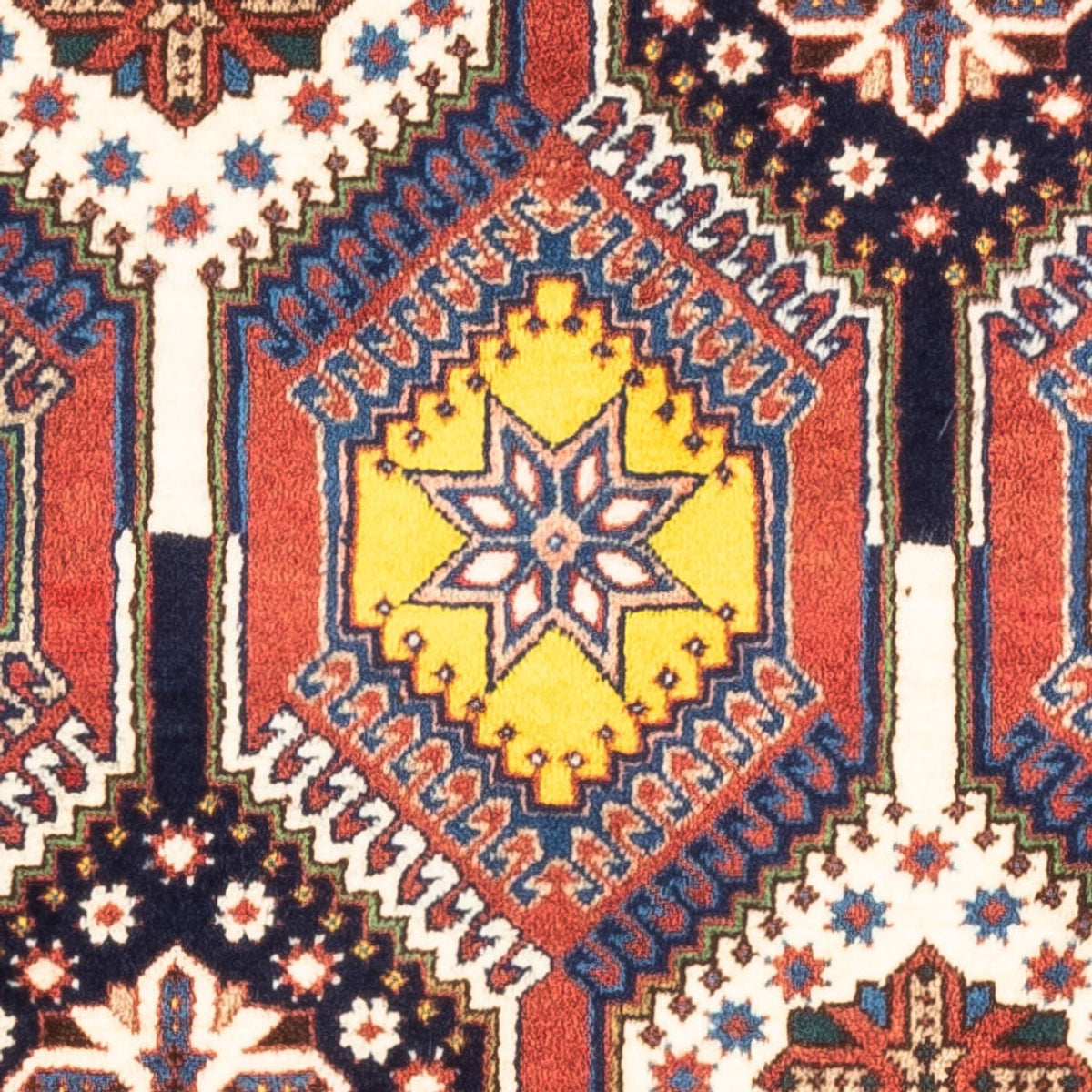 Persisk tæppe - Nomadisk - 128 x 82 cm - flerfarvet