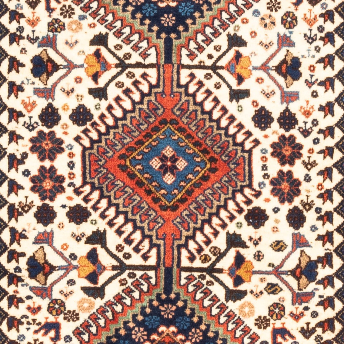 Persisk tæppe - Nomadisk - 136 x 80 cm - creme