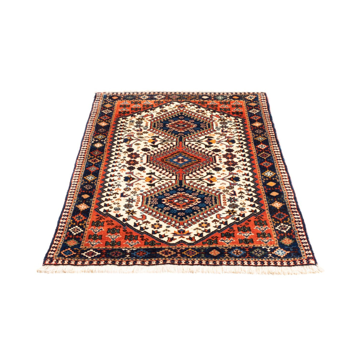 Persisk tæppe - Nomadisk - 136 x 80 cm - creme