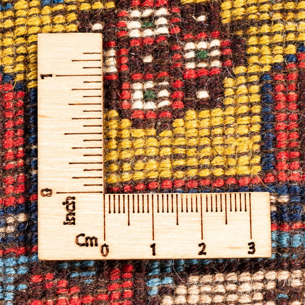 Persisk tæppe - Nomadisk - 127 x 80 cm - gul