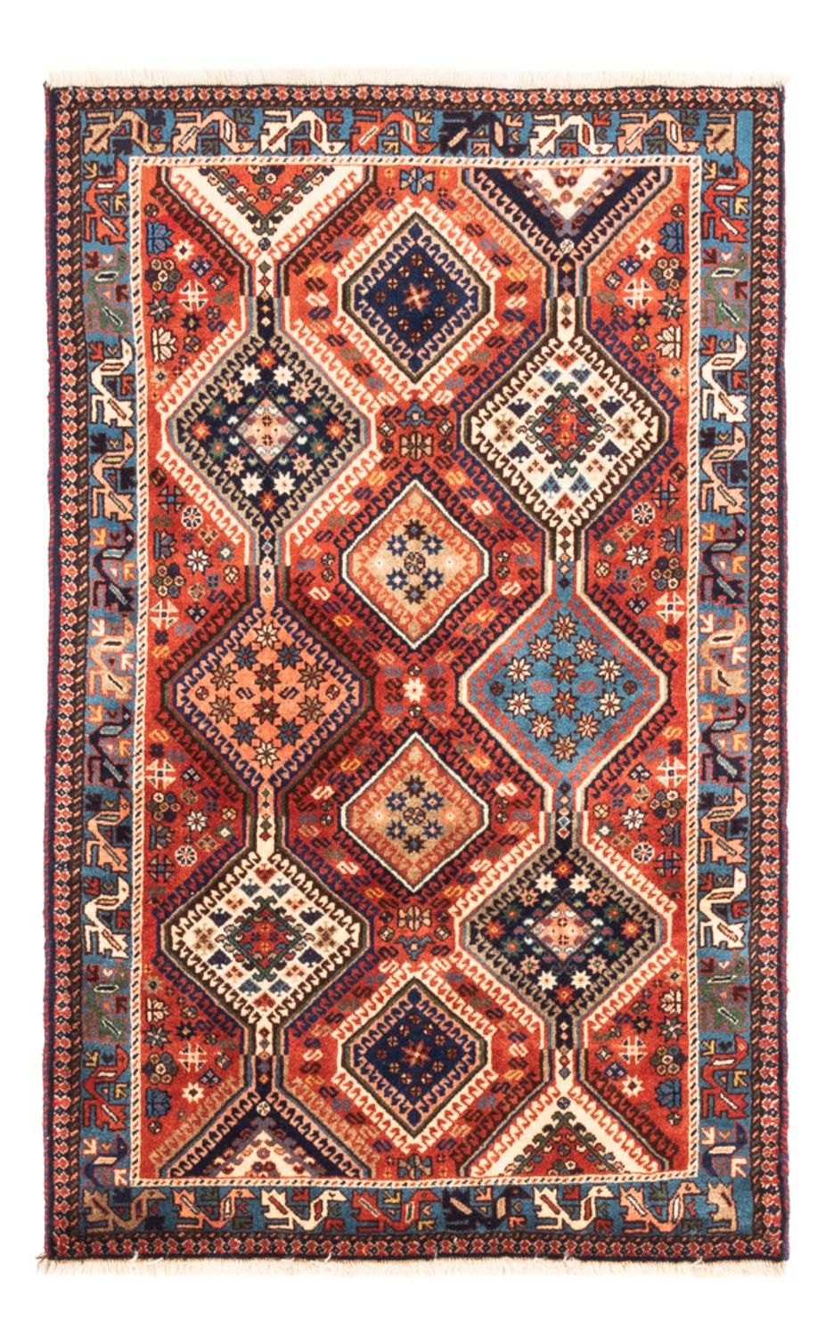 Persisk tæppe - Nomadisk - 128 x 77 cm - rød