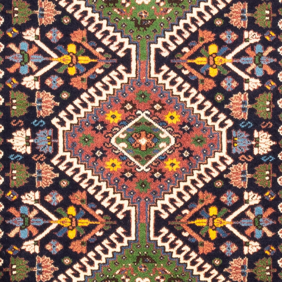 Persisk tæppe - Nomadisk - 128 x 82 cm - grøn