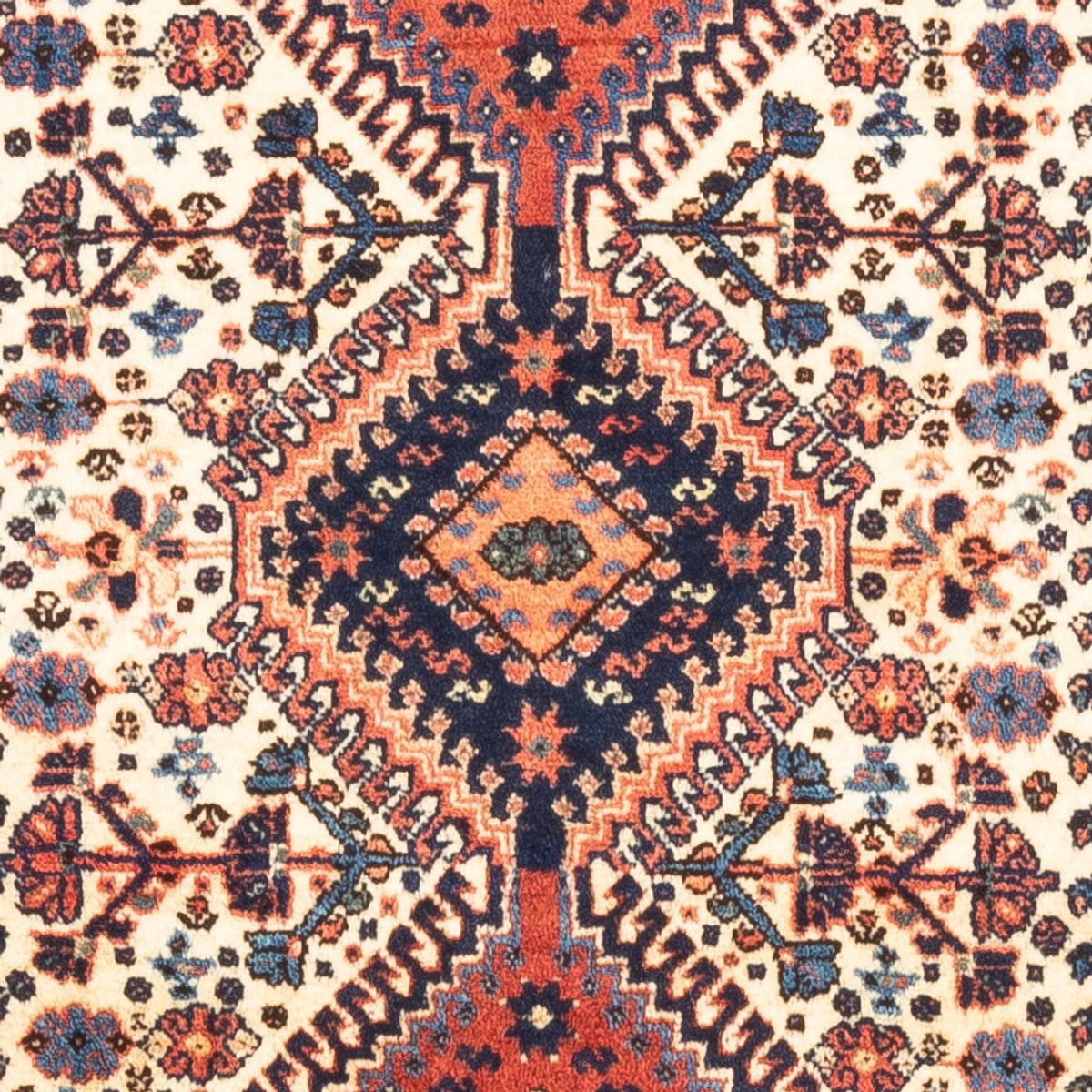 Persisk tæppe - Nomadisk - 128 x 82 cm - creme