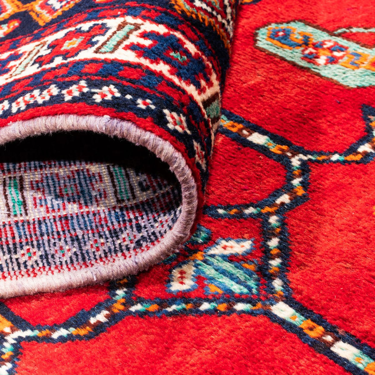 Persisk tæppe - Nomadisk - 307 x 230 cm - rød