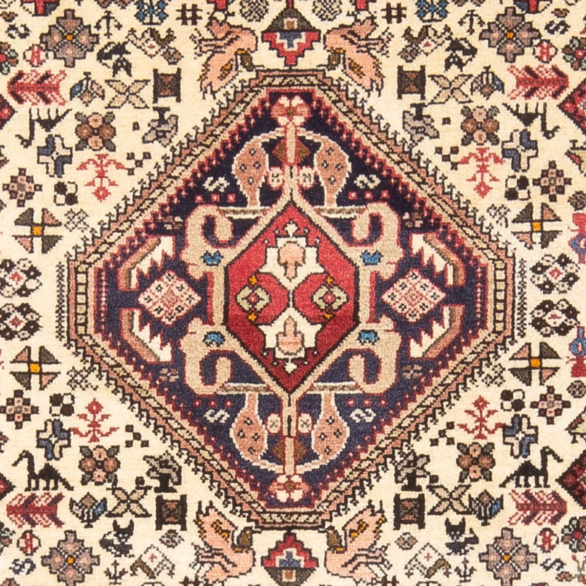 Persisk tæppe - Nomadisk - 155 x 97 cm - creme