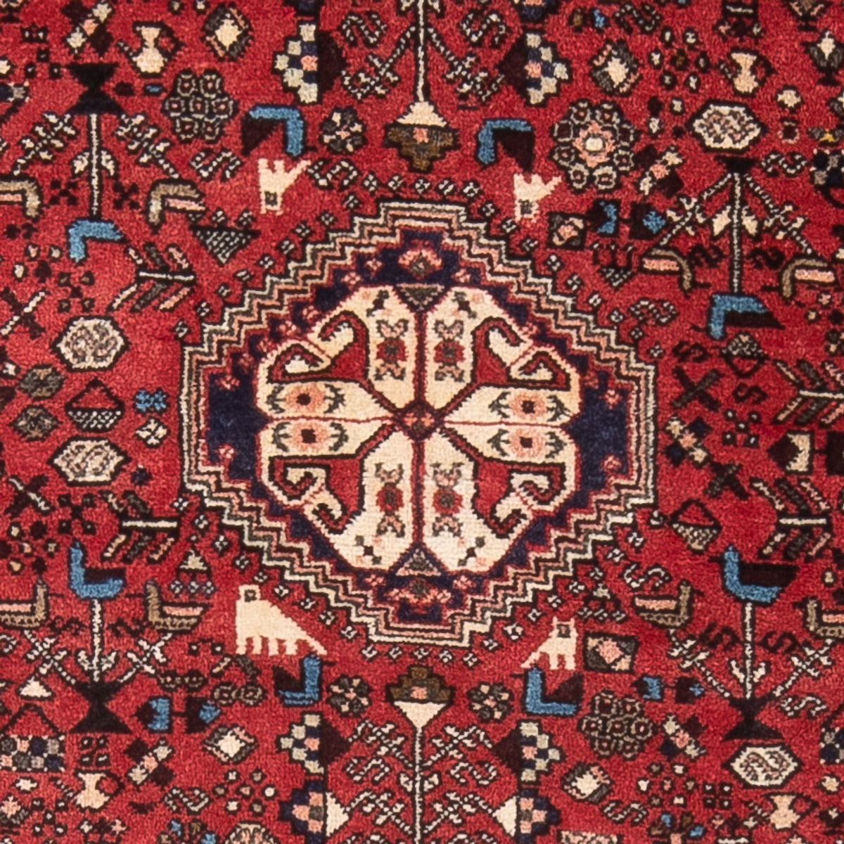 Persisk tæppe - Nomadisk - 140 x 103 cm - rød