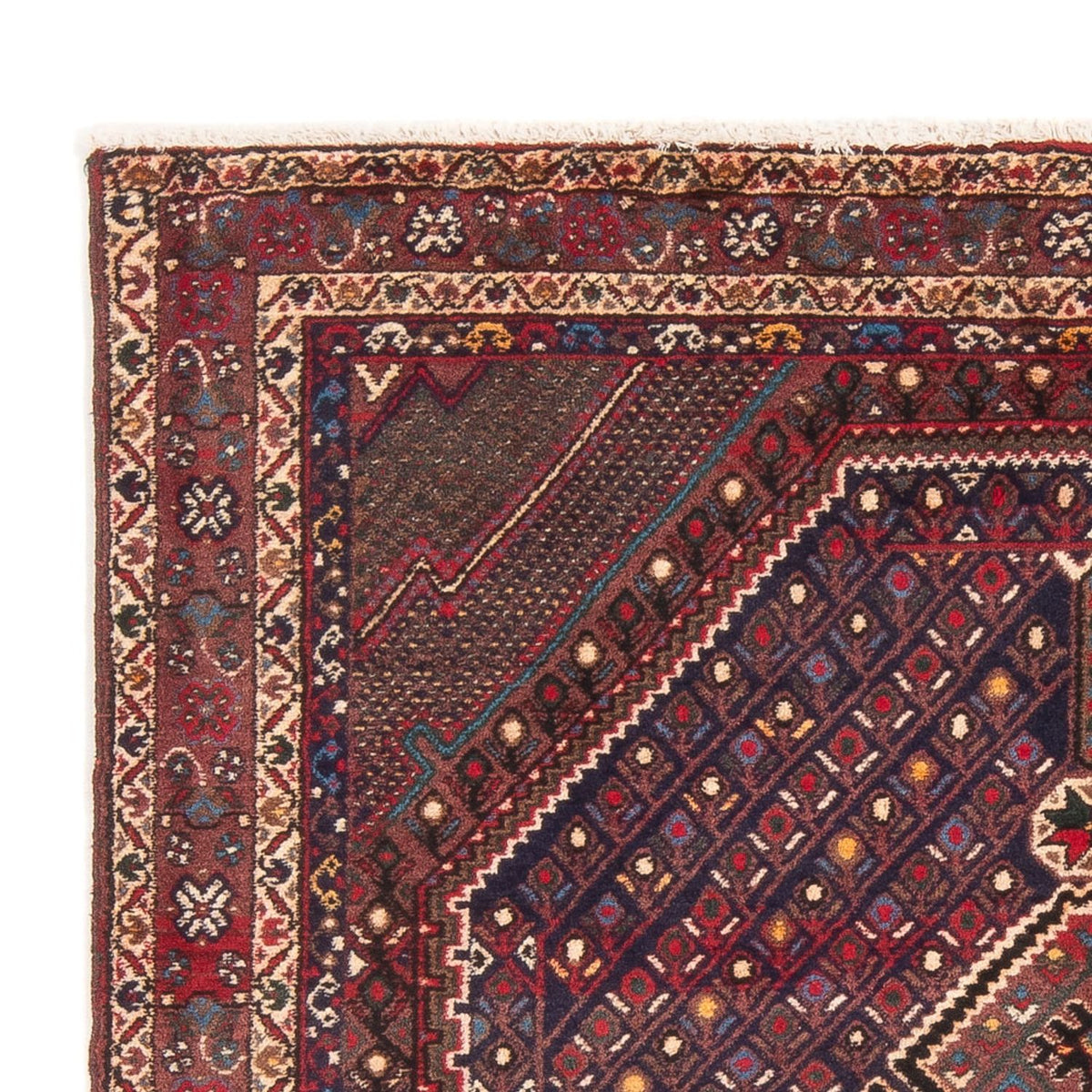 Persisk tæppe - Nomadisk - 170 x 128 cm - mørkeblå