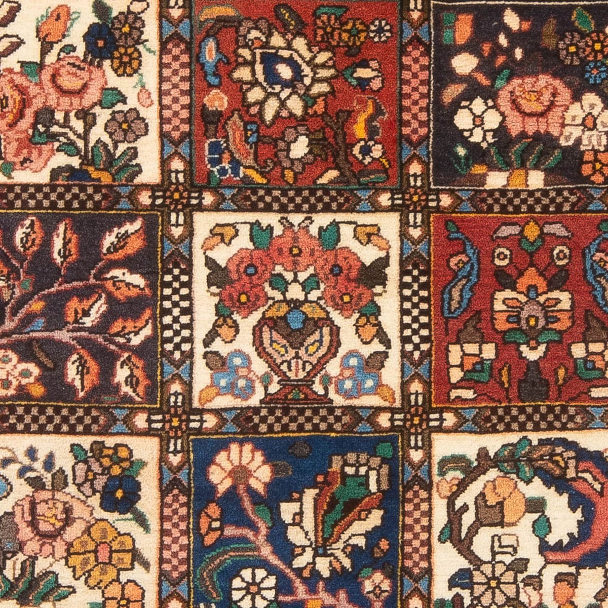 Persisk tæppe - Nomadisk - 188 x 133 cm - flerfarvet