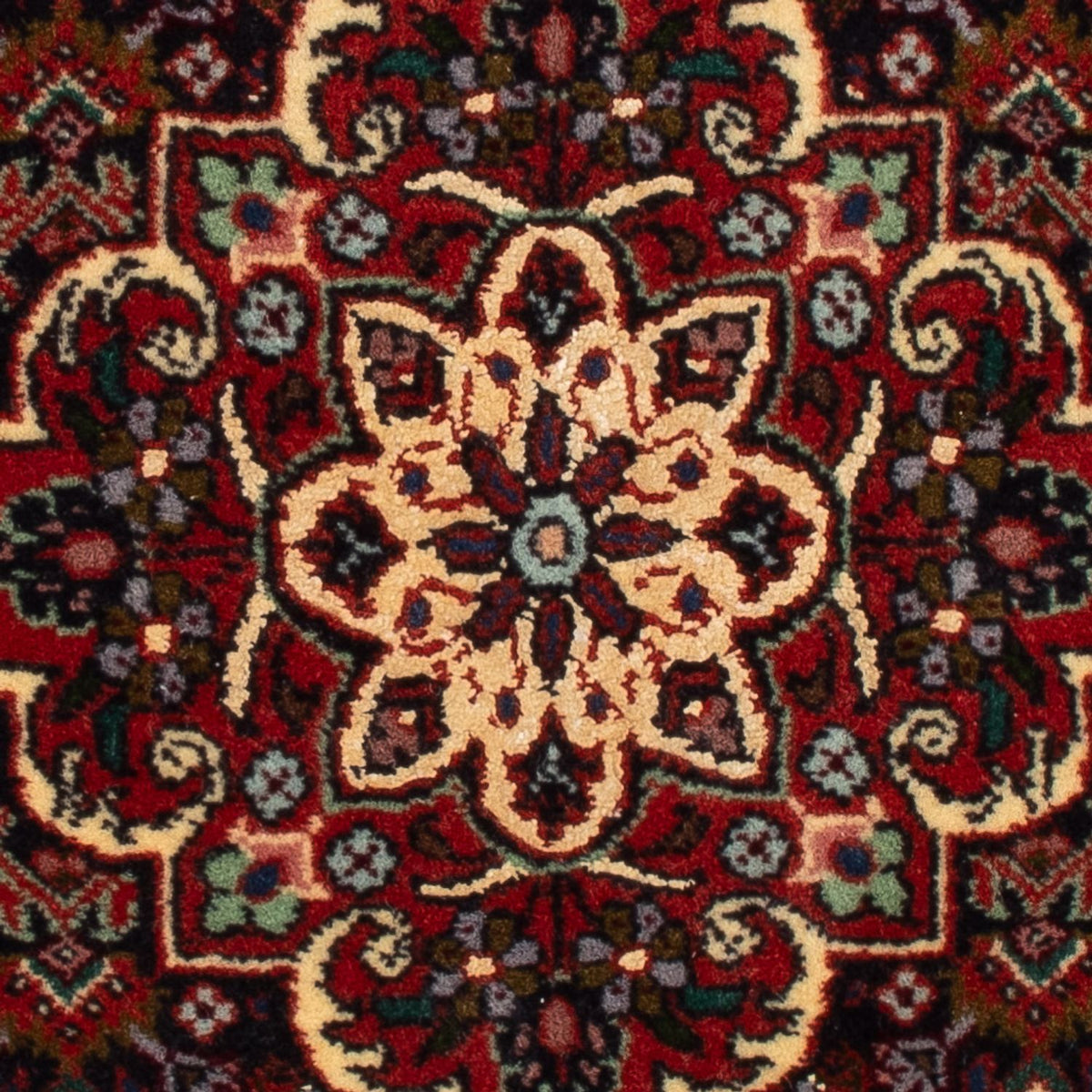 Persisk tæppe - Bijar - Royal - 71 x 46 cm - mørkeblå