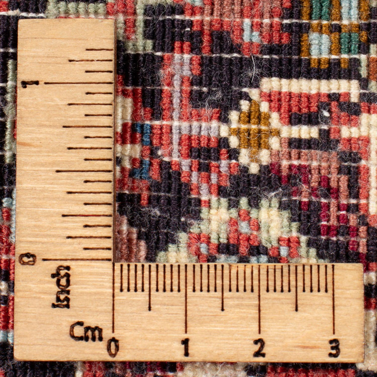 Persisk tæppe - Bijar - Royal - 73 x 53 cm - mørkeblå