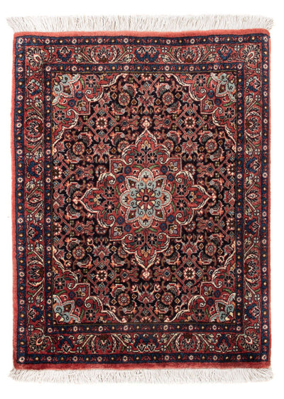 Bidjar - Takab Tæppe 50x67cm - Persisk tæppe - mørkeblå
