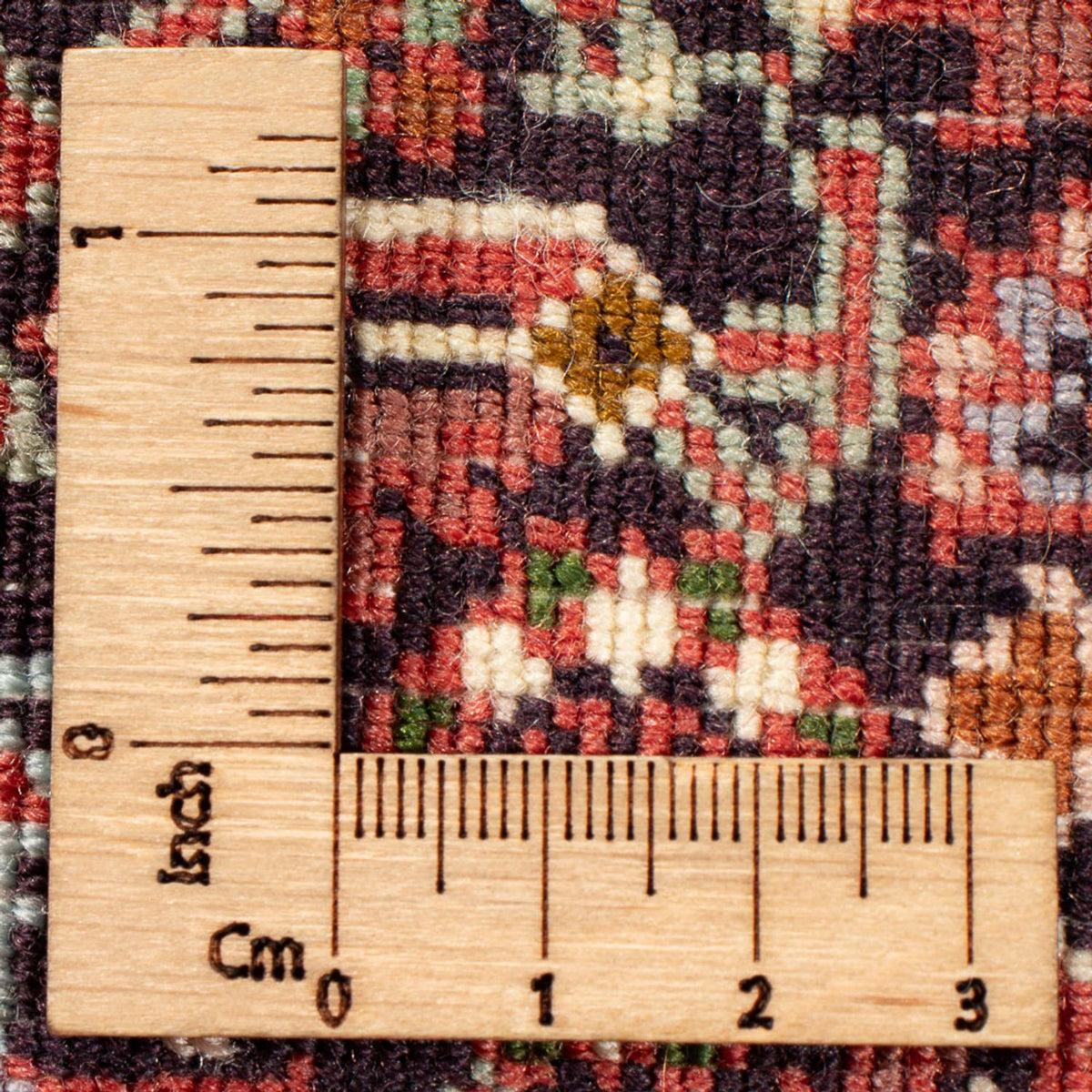 Persisk tæppe - Bijar - Royal - 72 x 52 cm - mørkeblå