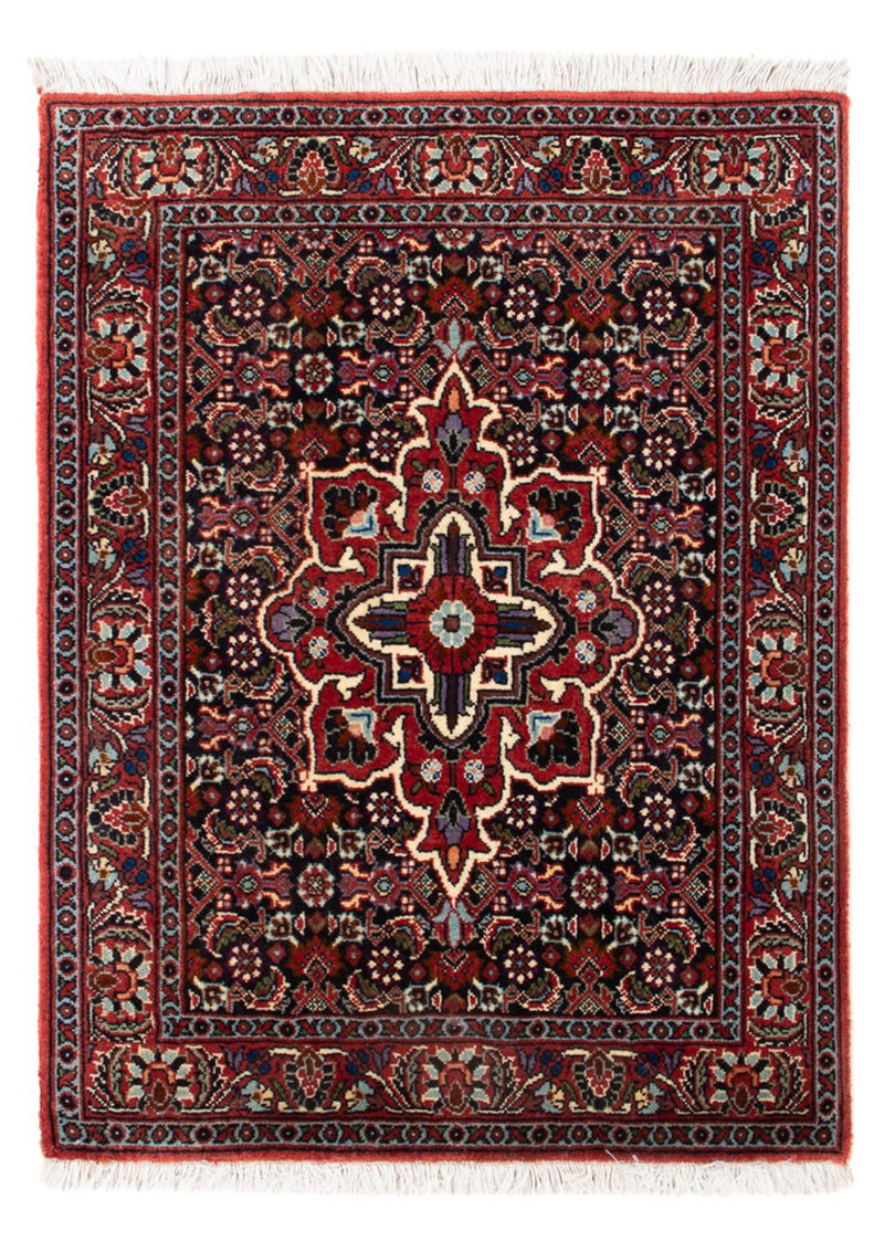 Persisk tæppe - Bijar - Royal - 70 x 50 cm - mørkeblå