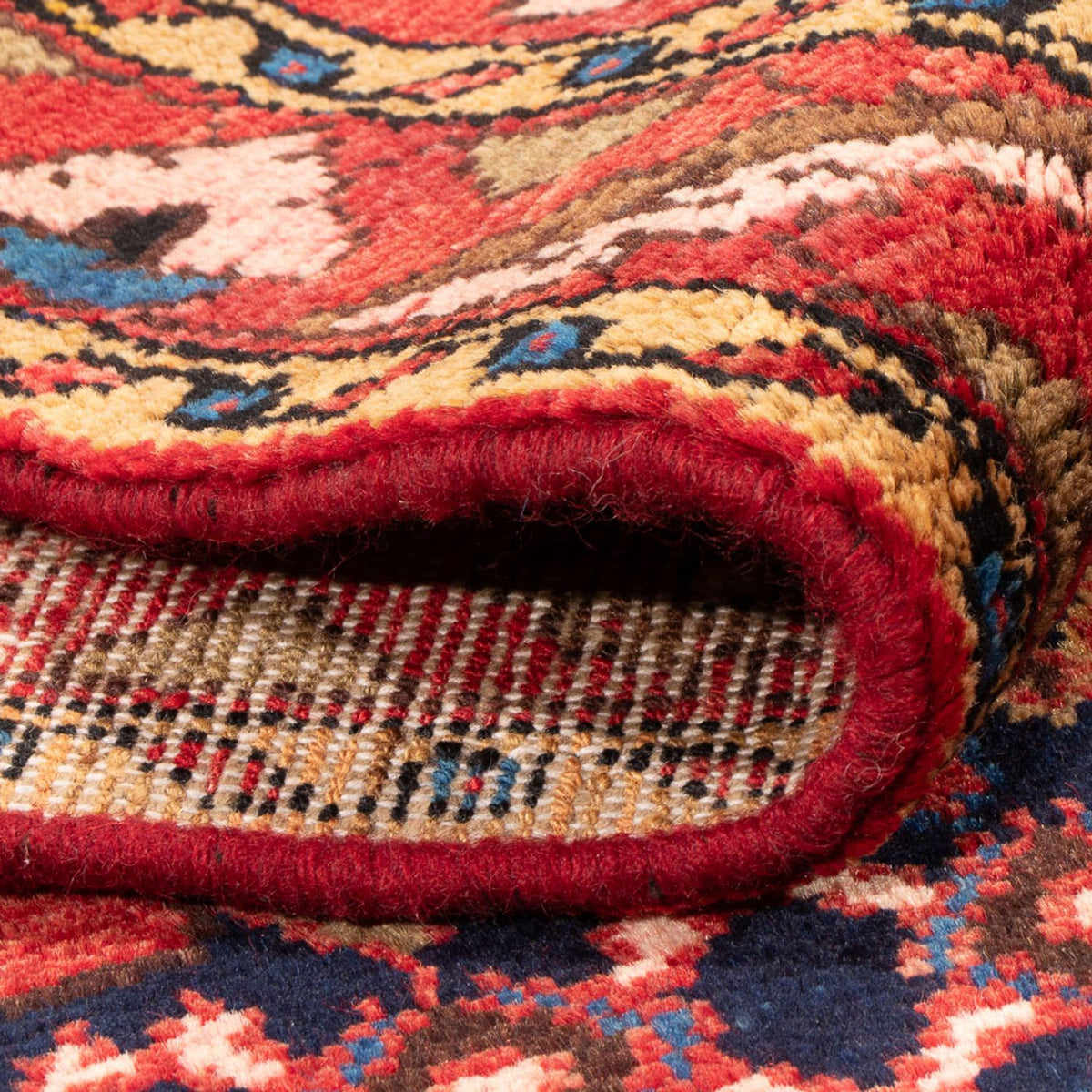 Persisk tæppe - Nomadisk - 218 x 140 cm - mørkeblå